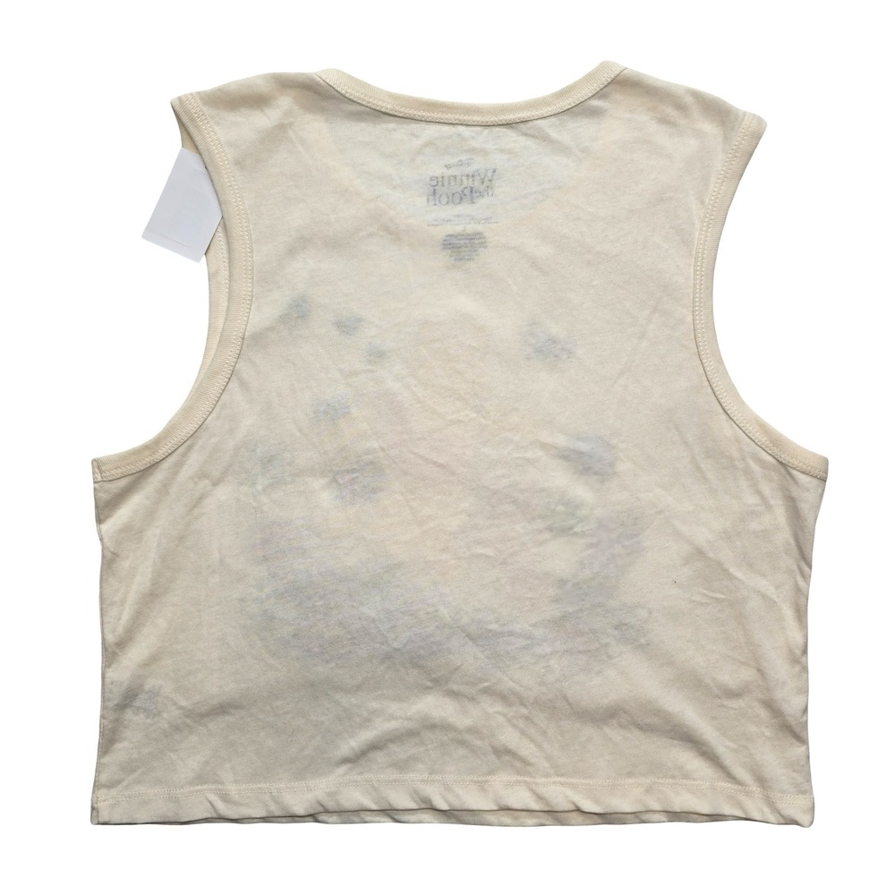 Disney Winnie the Pooh Graphic Crop Tank Cottagecore Cream Large NWT - Picture 2 of 4